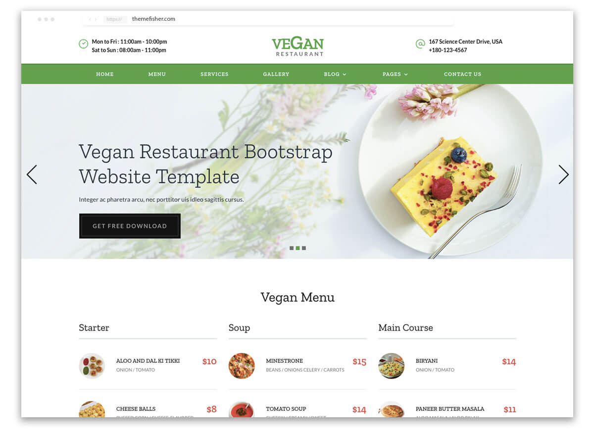 100+ Free Bootstrap Html5 Templates For Responsive Sites Inside Blank Food Web Template