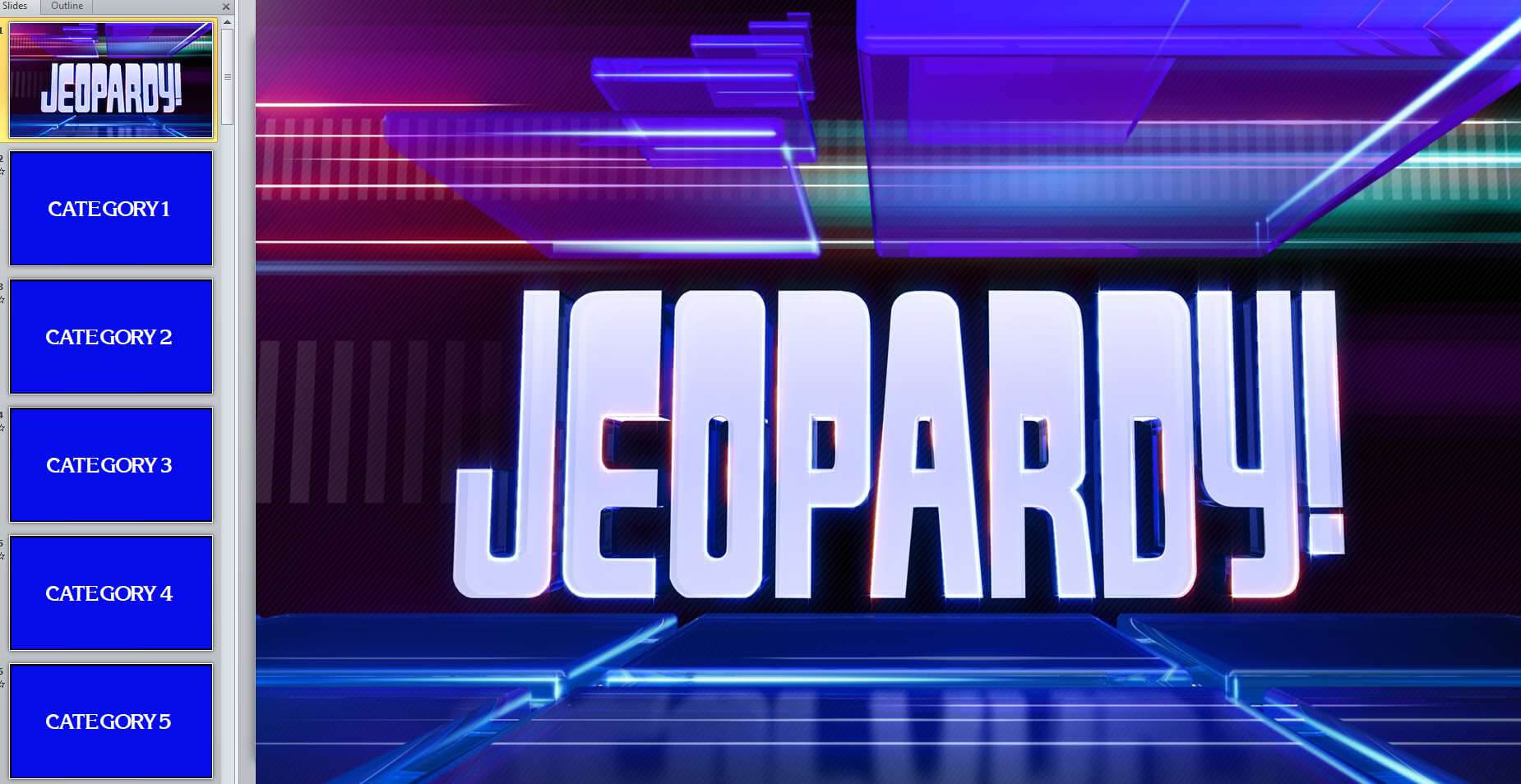 11 Best Free Jeopardy Templates For The Classroom Within Quiz Show Template Powerpoint