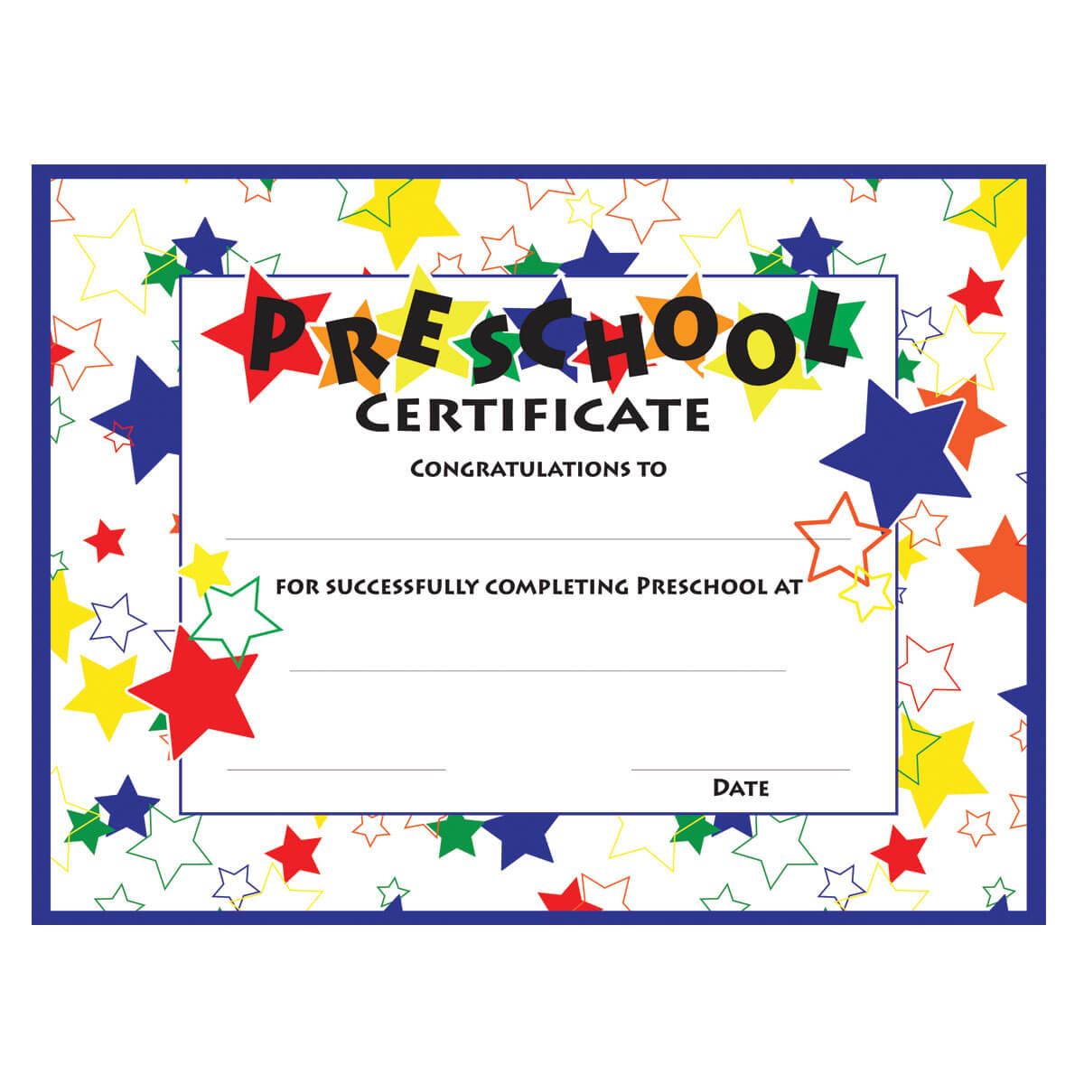11+ Preschool Certificate Templates – Pdf | Free & Premium Intended For Free Printable Certificate Templates For Kids