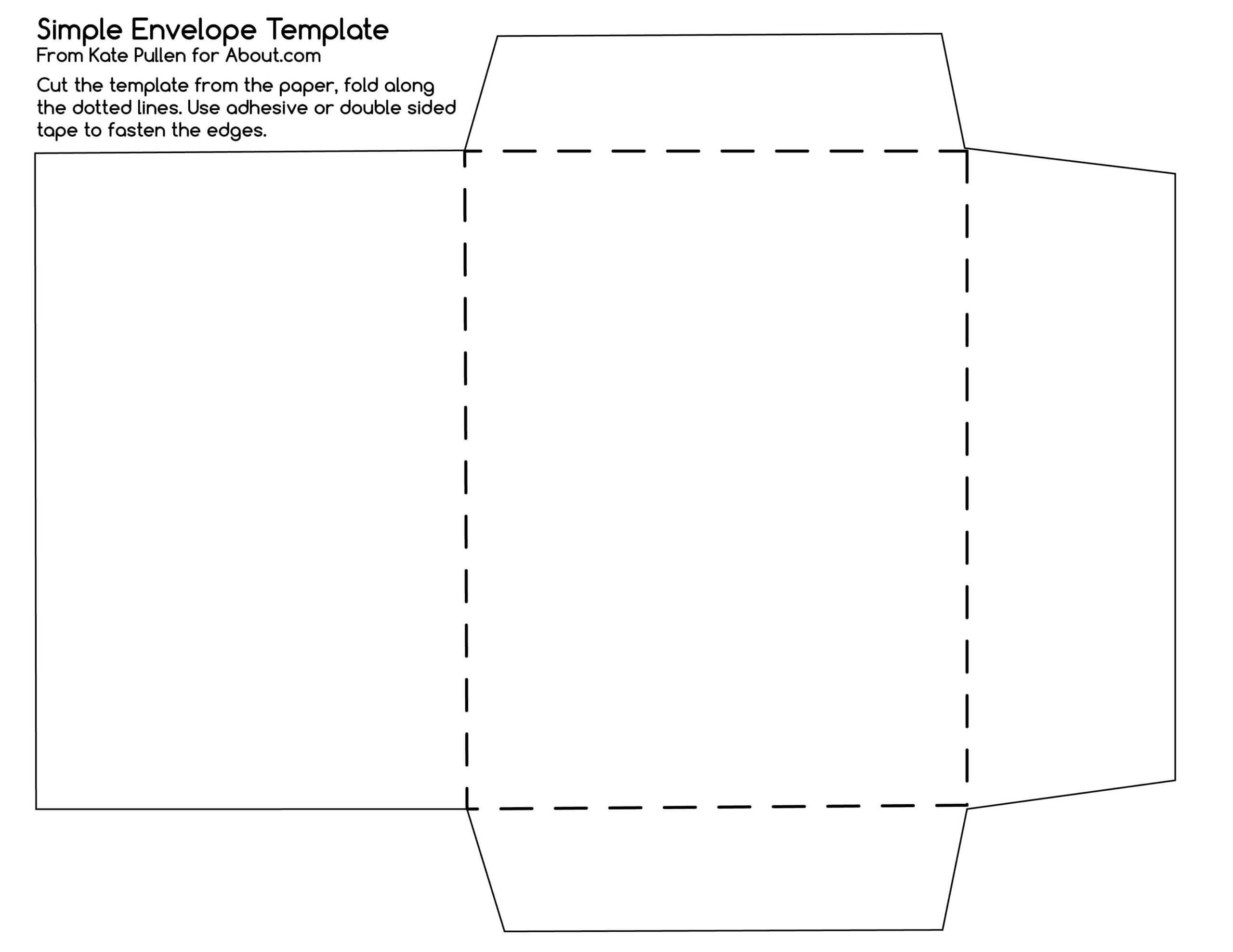12 Free Printable Templates | Envelope Pattern, Diy Envelope For Envelope Templates For Card Making