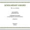 13 Free Certificate Templates For Word » Officetemplate For Scholarship Certificate Template Word