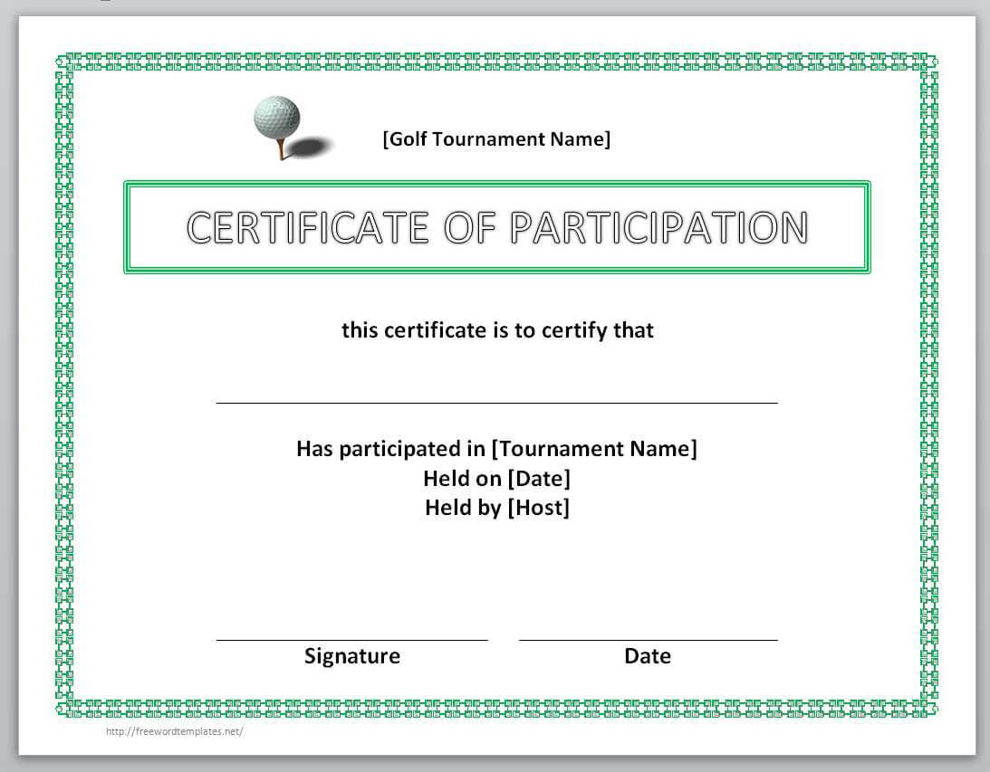 13 Free Certificate Templates For Word » Officetemplate In Certificate Of Participation Word Template