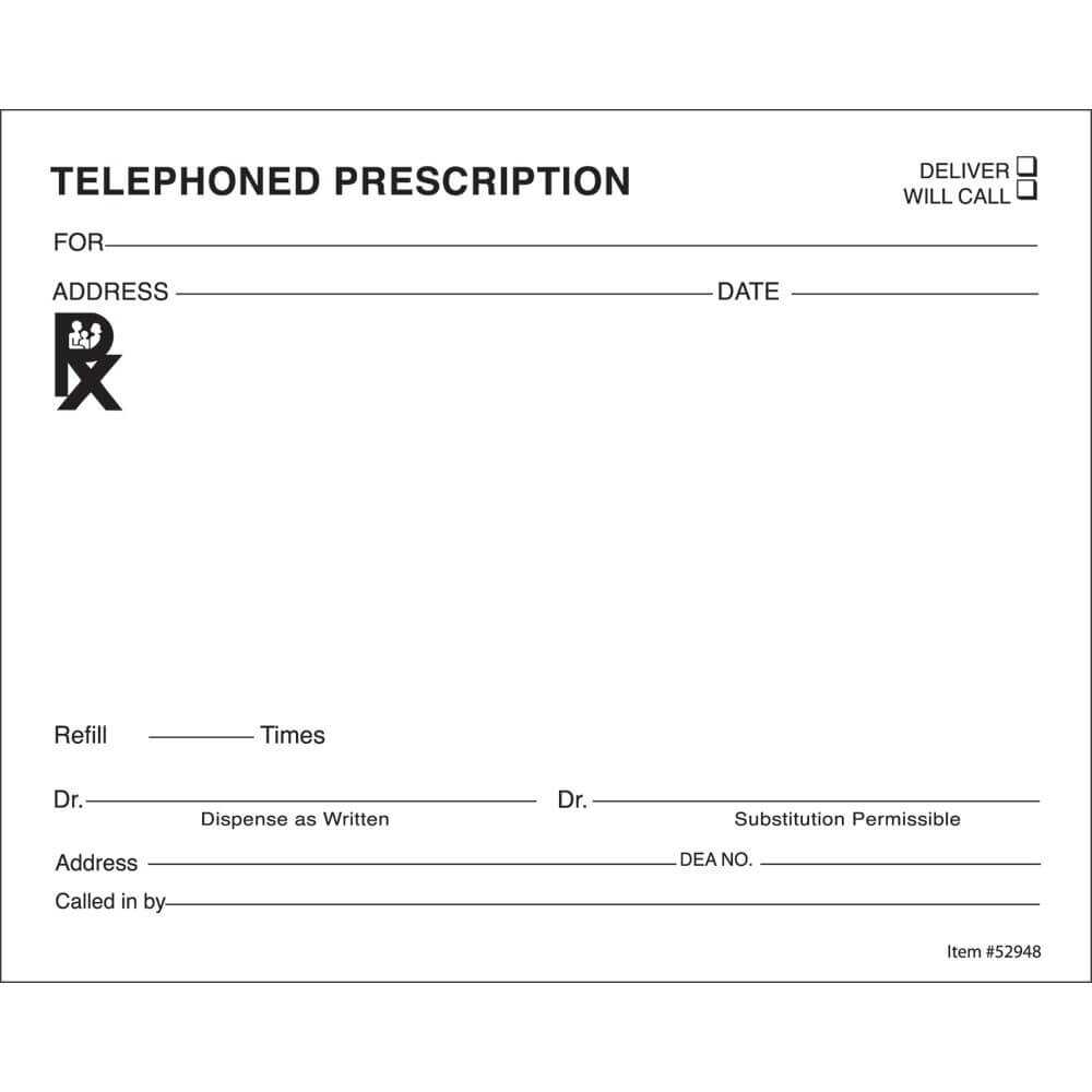 14+ Prescription Templates – Doctor – Pharmacy – Medical Throughout Doctors Prescription Template Word