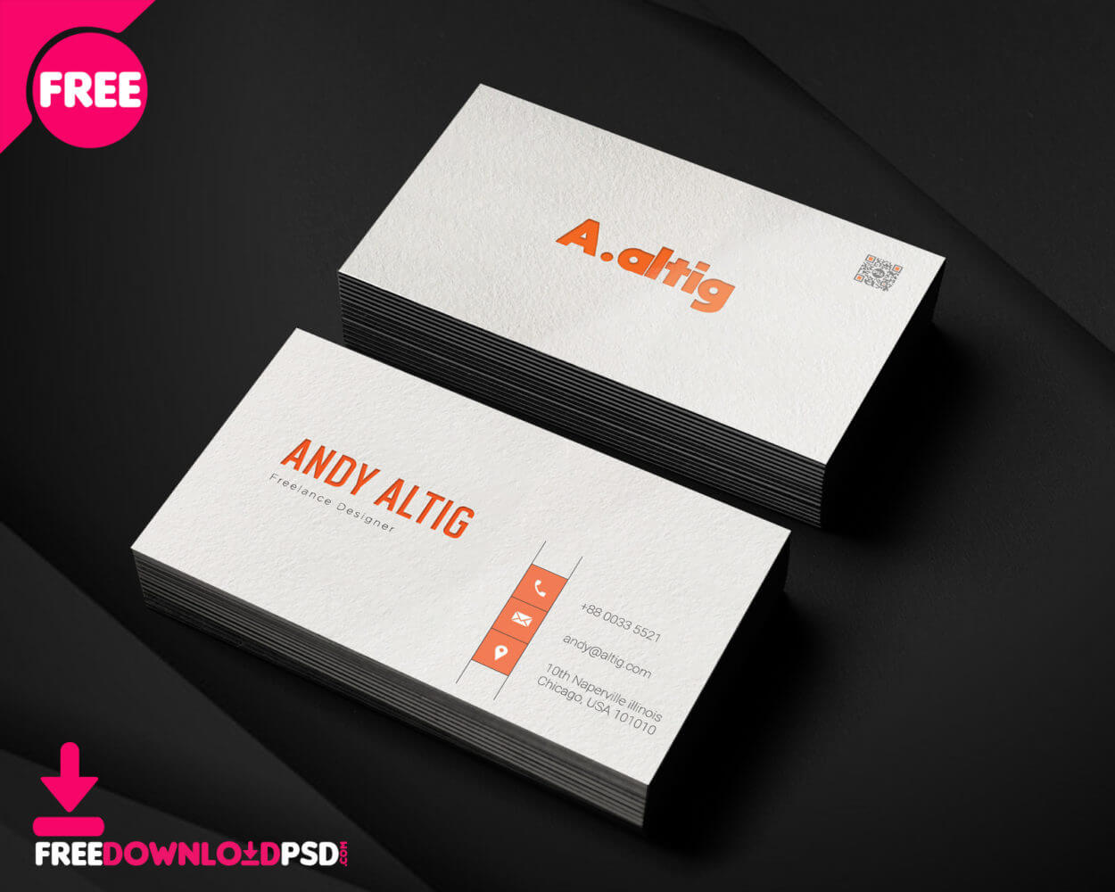 150+ Free Business Card Psd Templates Intended For Freelance Business Card Template