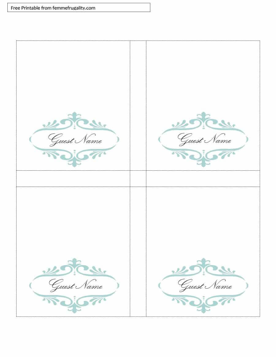 16 Printable Table Tent Templates And Cards ᐅ Template Lab For Free Printable Tent Card Template