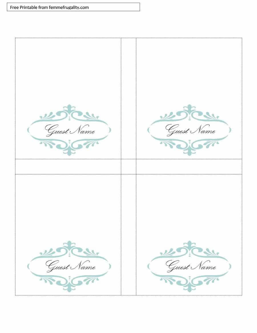 16 Printable Table Tent Templates And Cards ᐅ Template Lab Within Name Tent Card Template Word