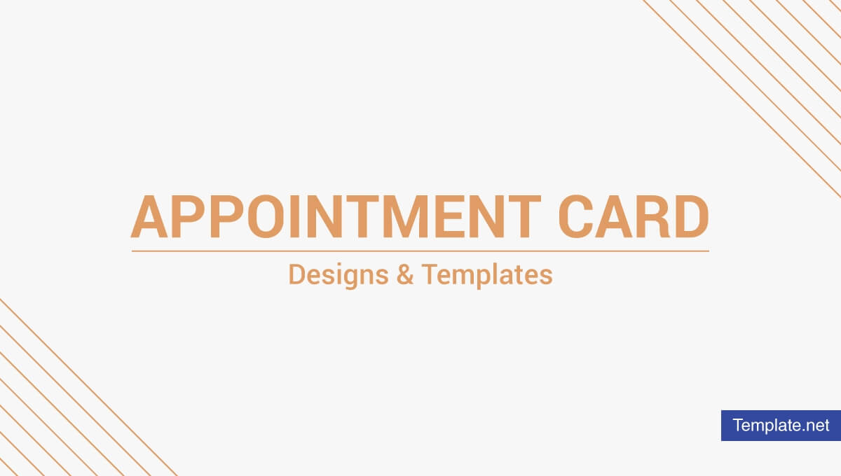 17+ Appointment Card Designs & Templates In Indesign, Psd In Appointment Card Template Word