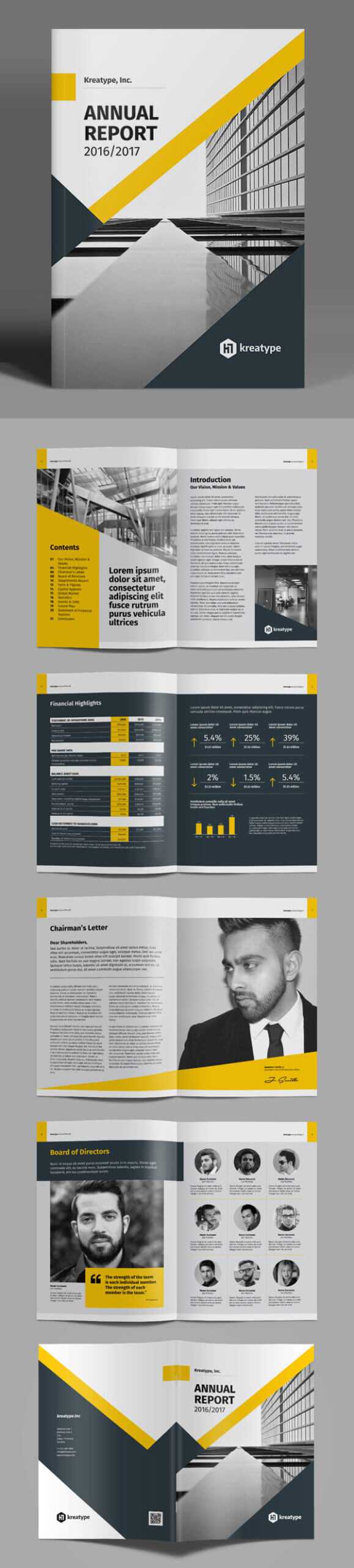 17 New Creative Brochure / Catalog Templates – Mockup Depot Regarding Chairman's Annual Report Template