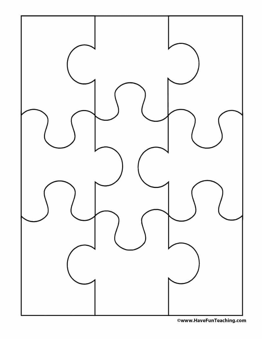 Blank Jigsaw Puzzle Worksheets Printable