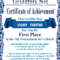 1St Place Certificate Template | Business Plan Sample Uitm For First Place Certificate Template