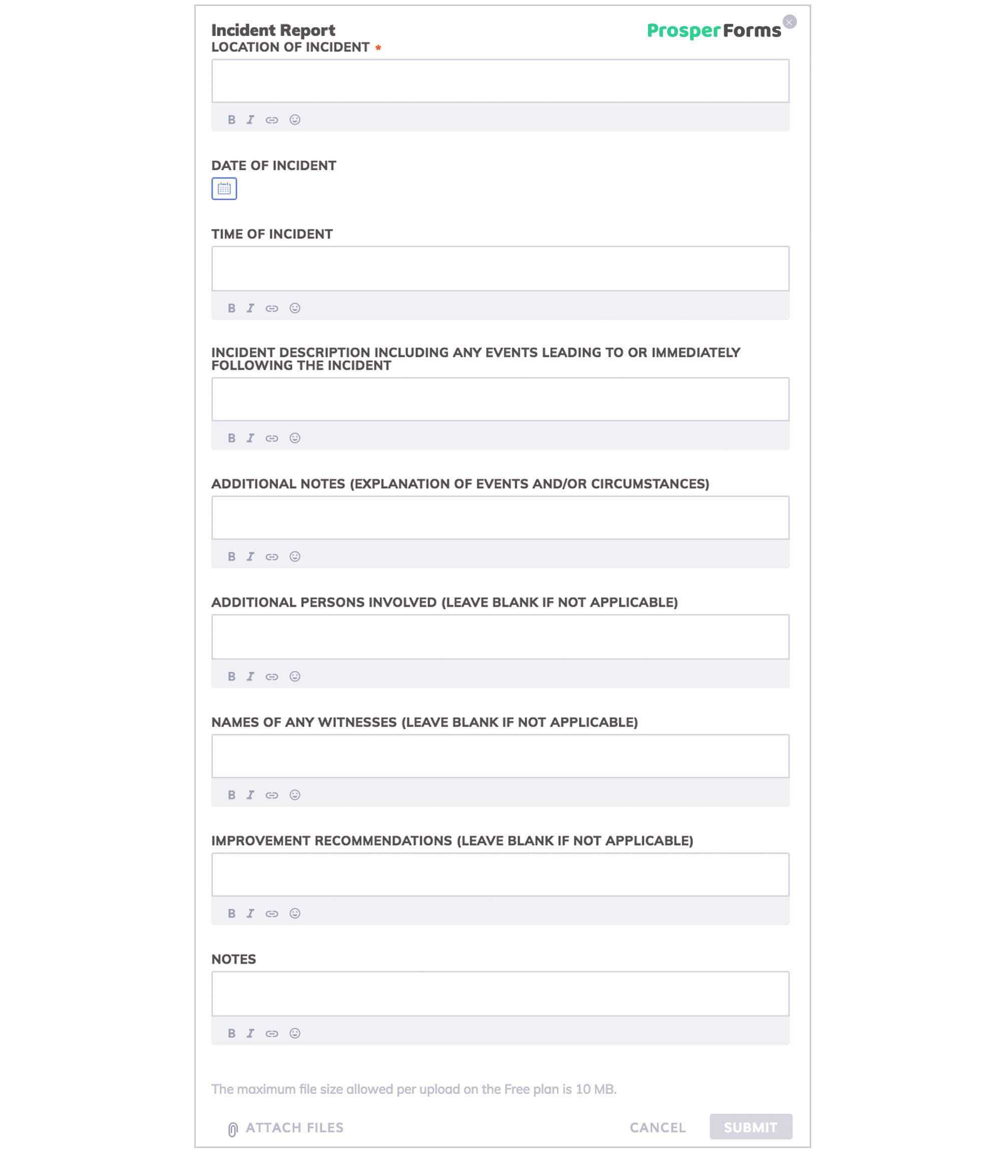 2 Key Elements Of A Near Miss Report [Free Form Templates] With Near Miss Incident Report Template