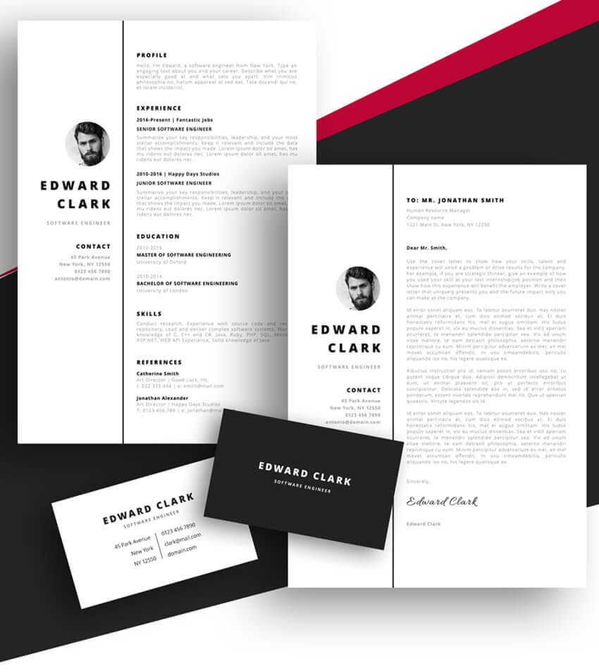 20 Best Free Pages & Ms Word Resume Templates For Mac (2019) Pertaining To Pages Business Card Template