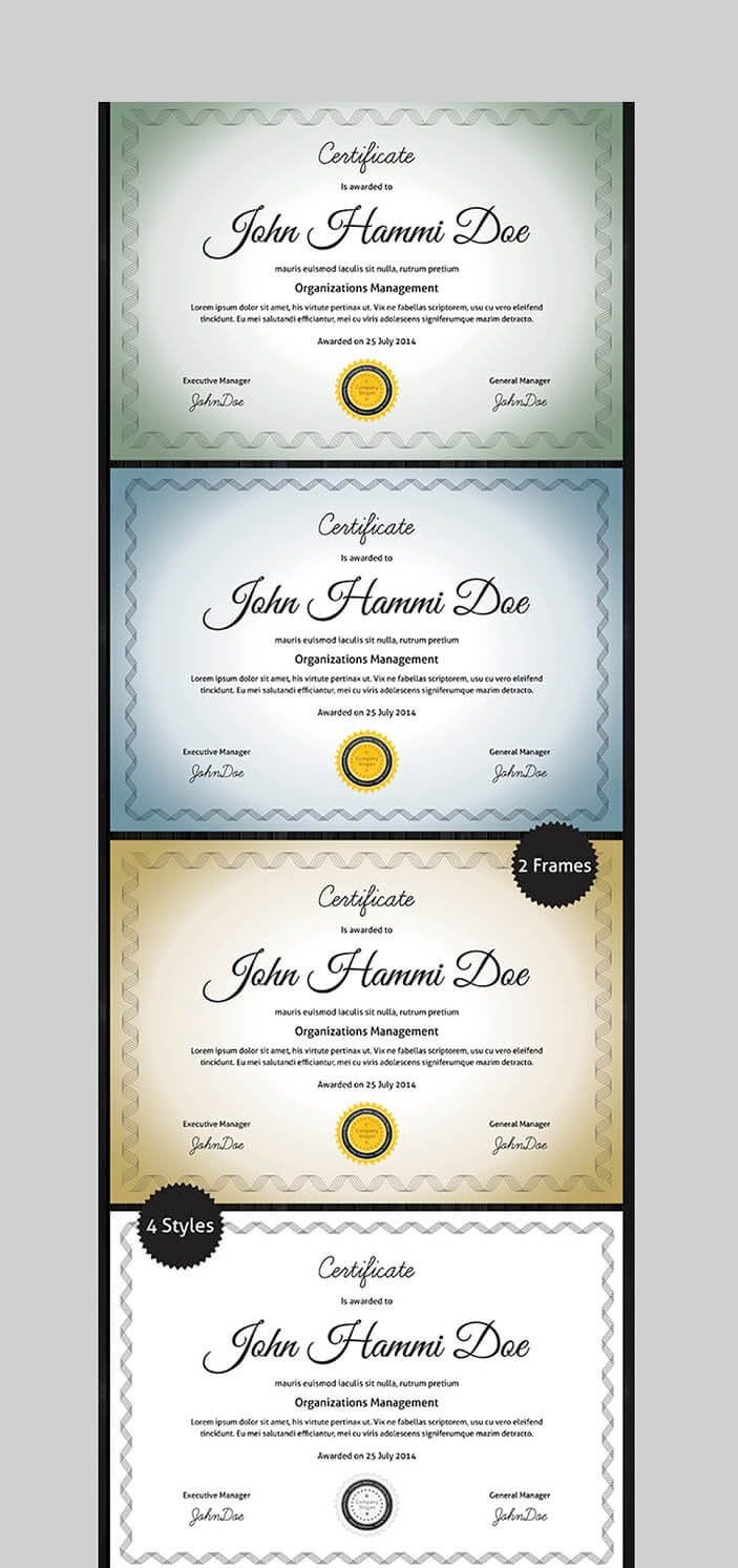 20 Best Word Certificate Template Designs To Award Regarding Award Certificate Design Template