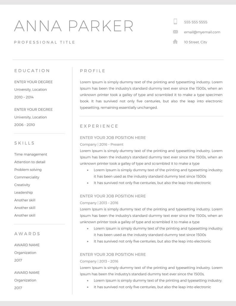 20+ Free And Premium Word Resume Templates [Download] Throughout How To Make A Cv Template On Microsoft Word