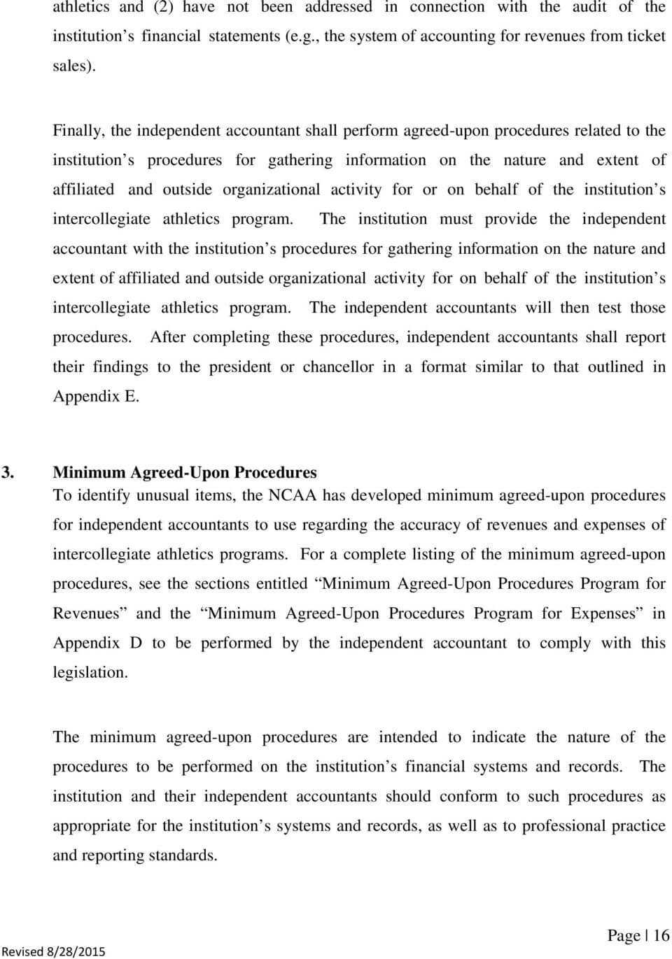 2015 Agreed Upon Procedures – Pdf Free Download Within Agreed Upon Procedures Report Template