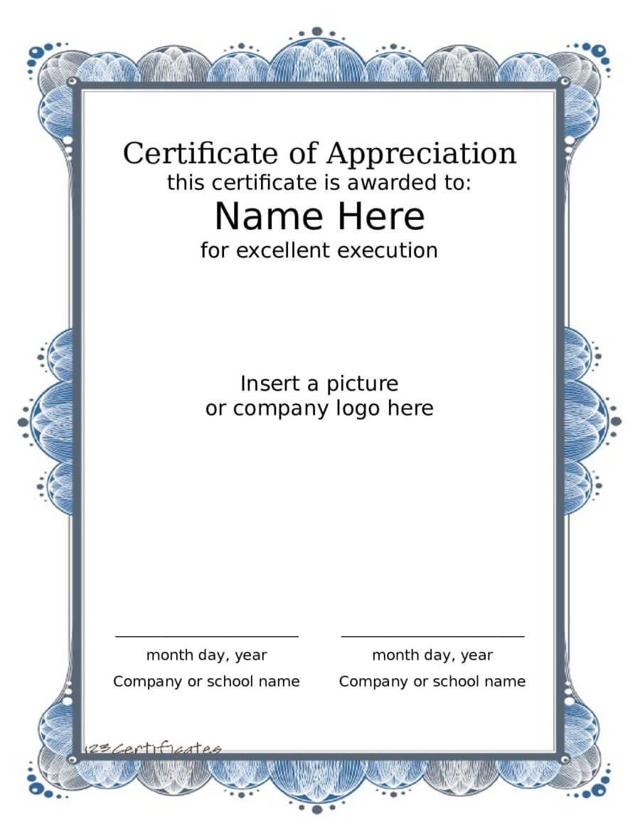 2020 Award Certificate – Fillable, Printable Pdf & Forms With Farewell Certificate Template