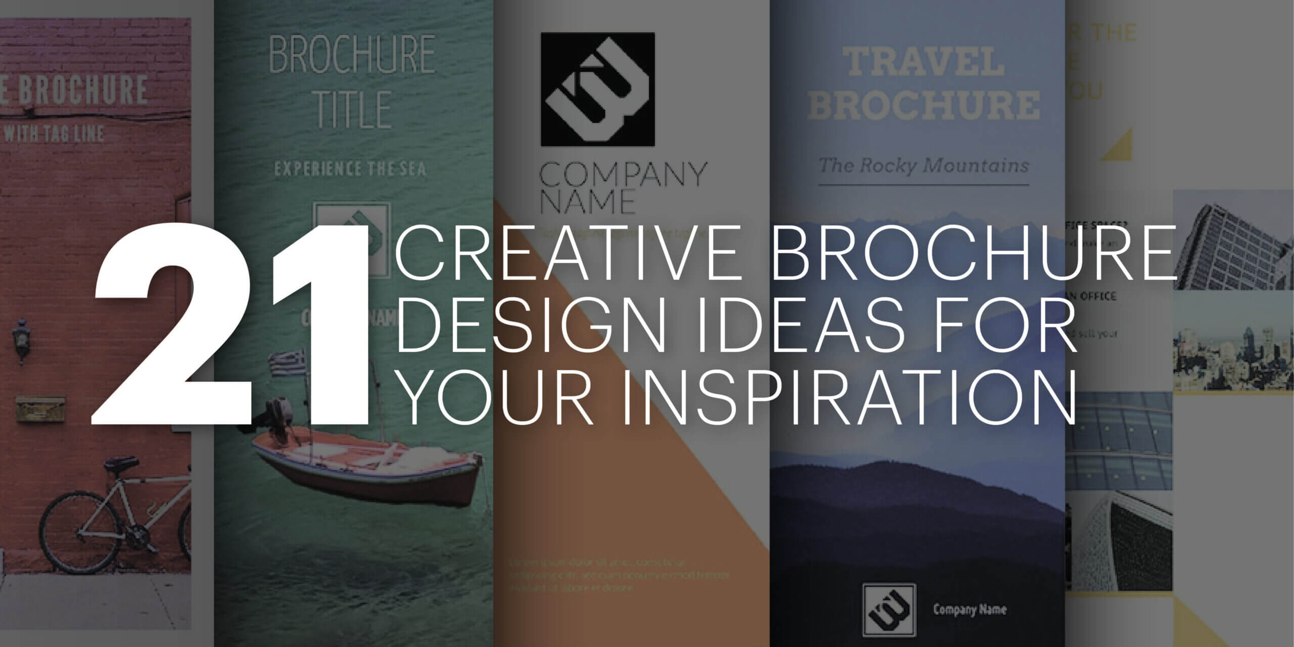 21 Creative Brochure Cover Design Ideas For Your Inspiration For Welcome Brochure Template