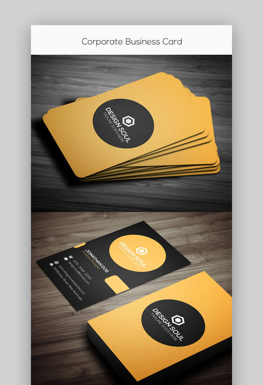 24 Premium Business Card Templates (In Photoshop Within Photoshop Business Card Template With Bleed