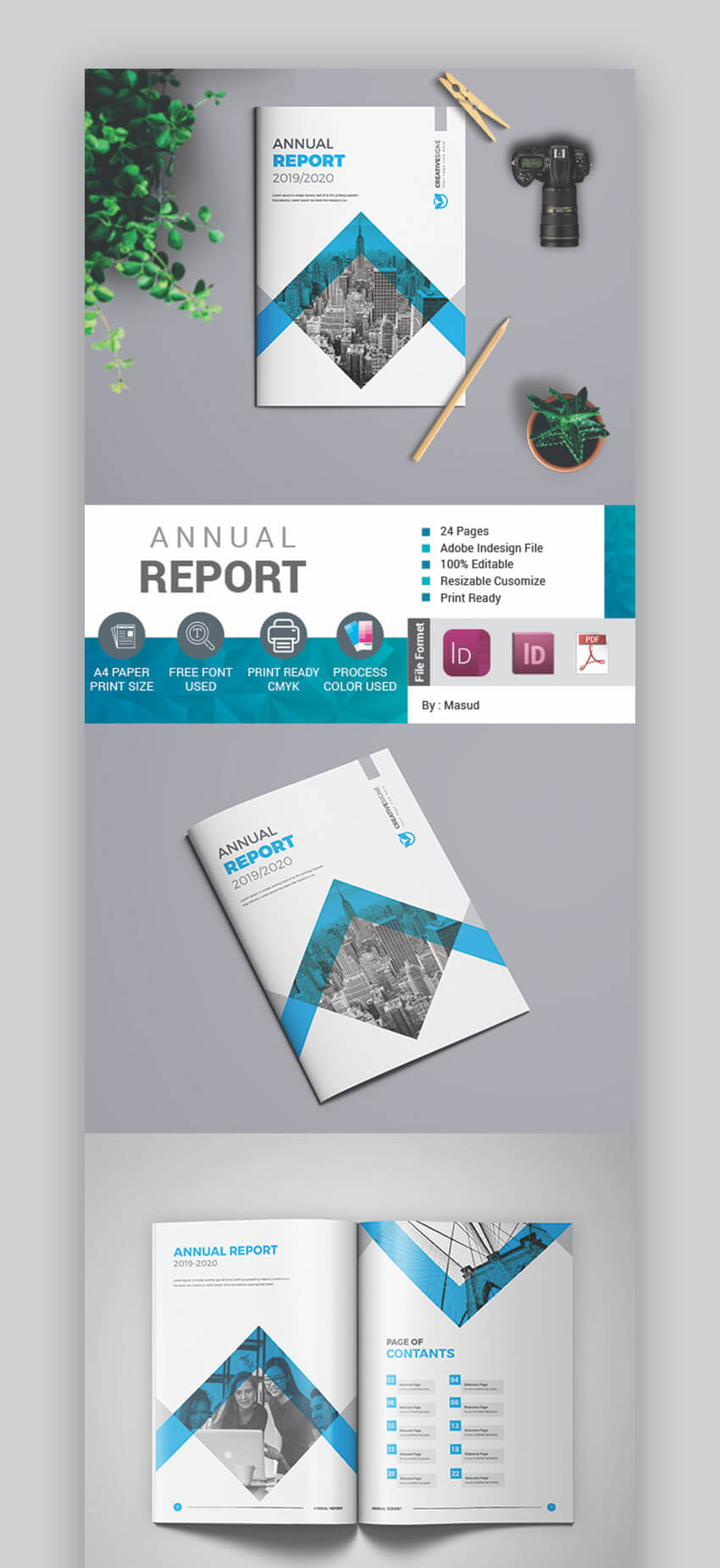 25+ Best Annual Report Templates – With Creative Indesign In Ind Annual Report Template