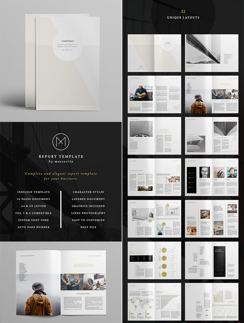 25+ Best Annual Report Templates – With Creative Indesign Regarding Free Indesign Report Templates