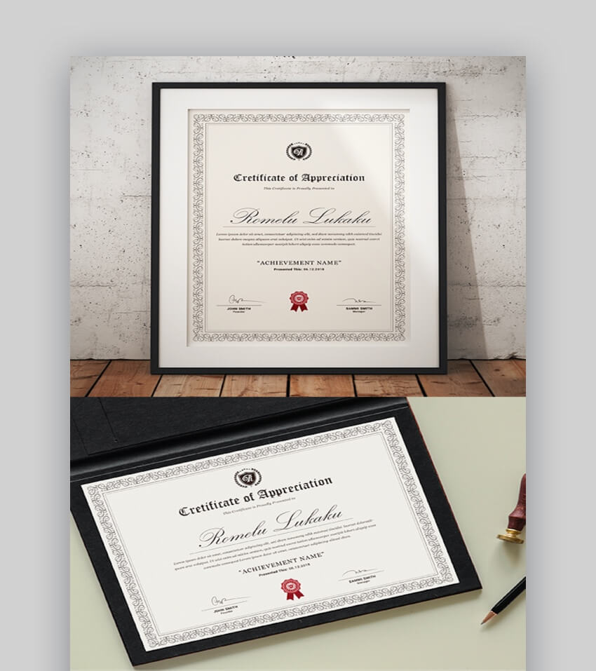 25+ Best Certificate Design Templates: Awards, Gifts Intended For Professional Award Certificate Template