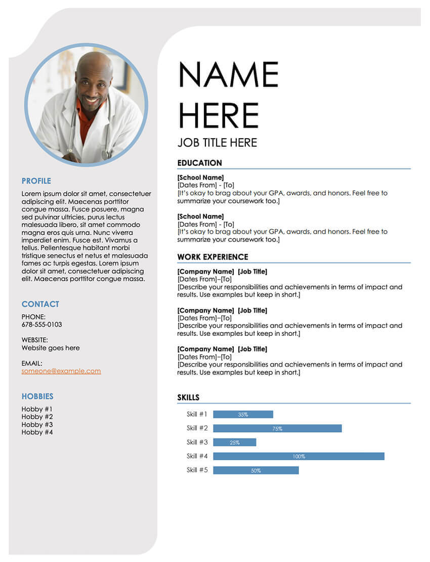 25+ Free Resume Templates For Open Office, Libreoffice, And In Microsoft Word Resume Template Free