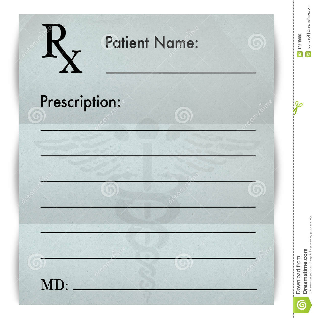 26 Images Of Blank Prescription Form Doctor Template Within Blank Prescription Form Template