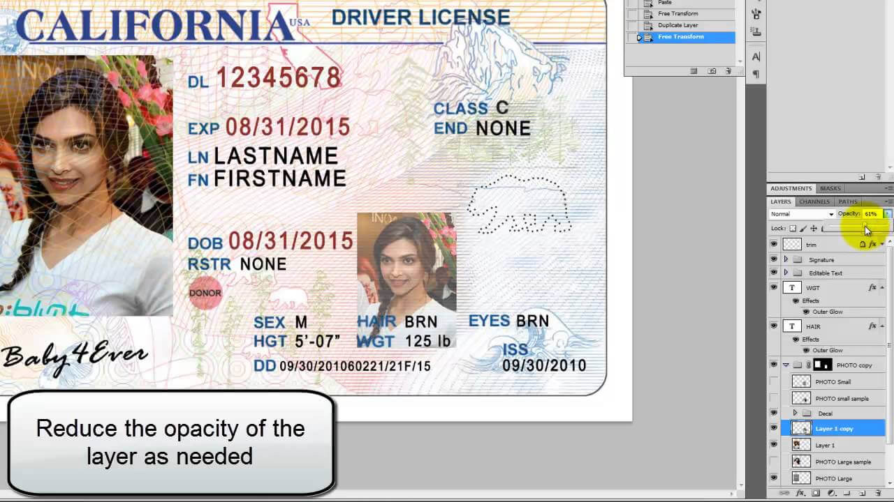 26 Images Of Georgia Identification Card Template For Georgia Id Card Template