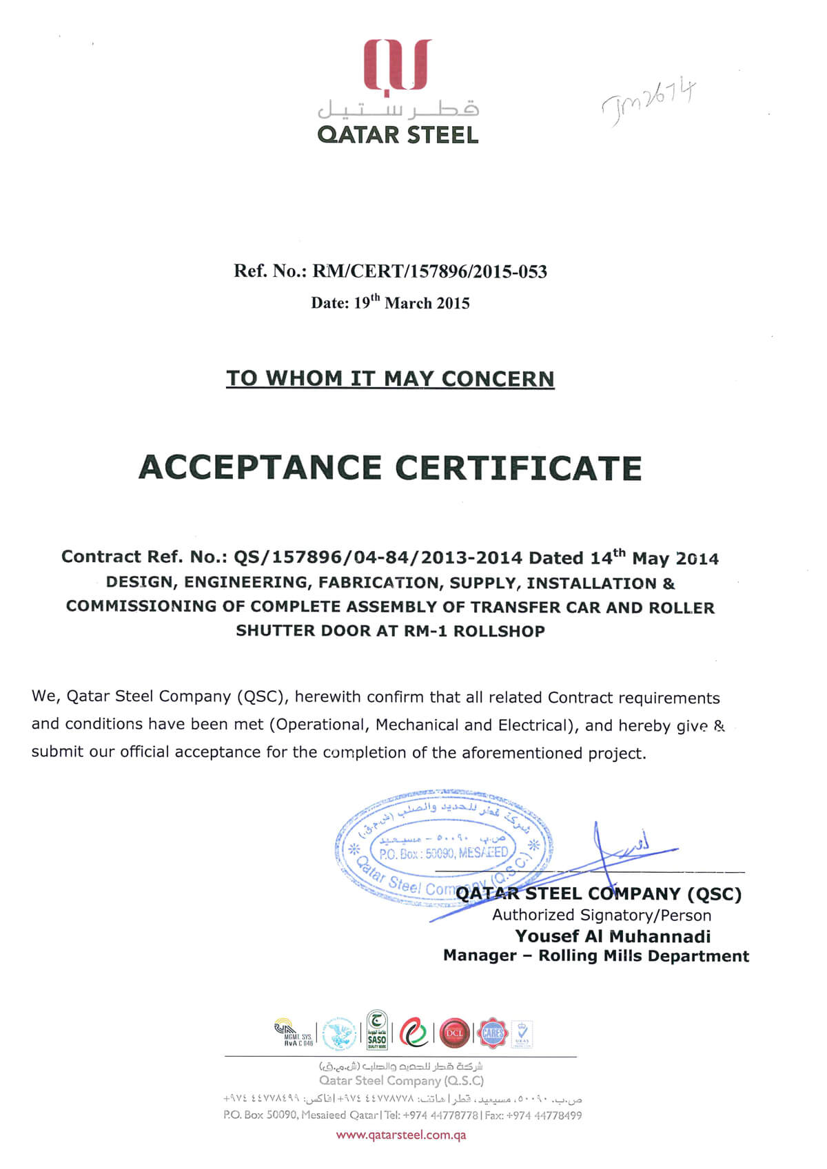 28+ [ Acceptance Certificate Template ] | Acceptance In Certificate Of Acceptance Template