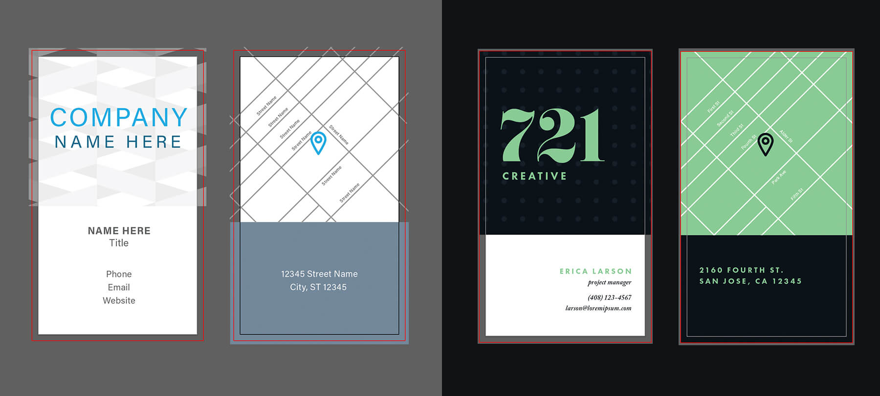 28+ [ Adobe Illustrator Business Card Template With Bleed In Adobe Illustrator Card Template