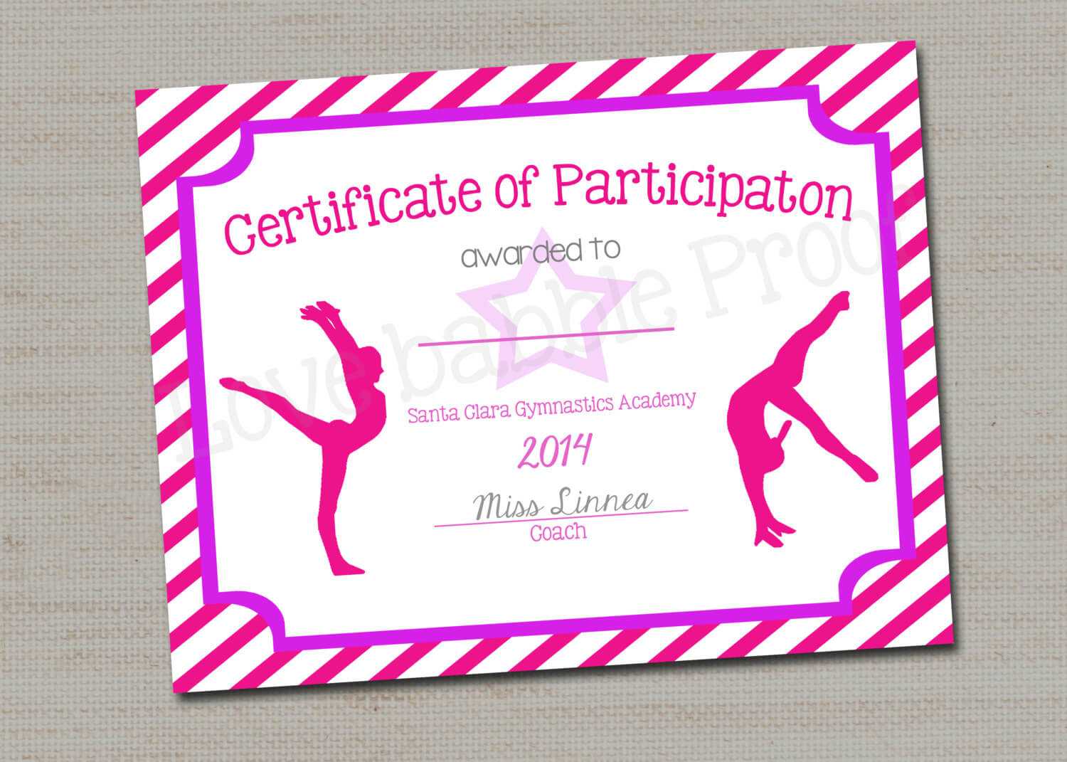 28+ [ Dance Certificate Templates ] | Free Ballet Intended For Gymnastics Certificate Template