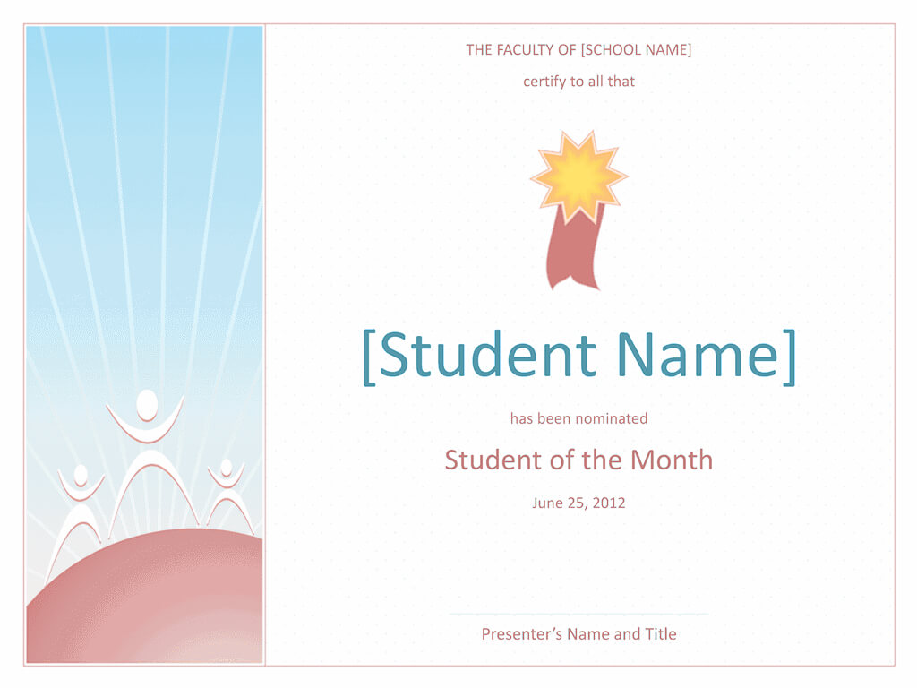 28+ [ Free Student Certificate Templates ] | Download Regarding Free Printable Student Of The Month Certificate Templates