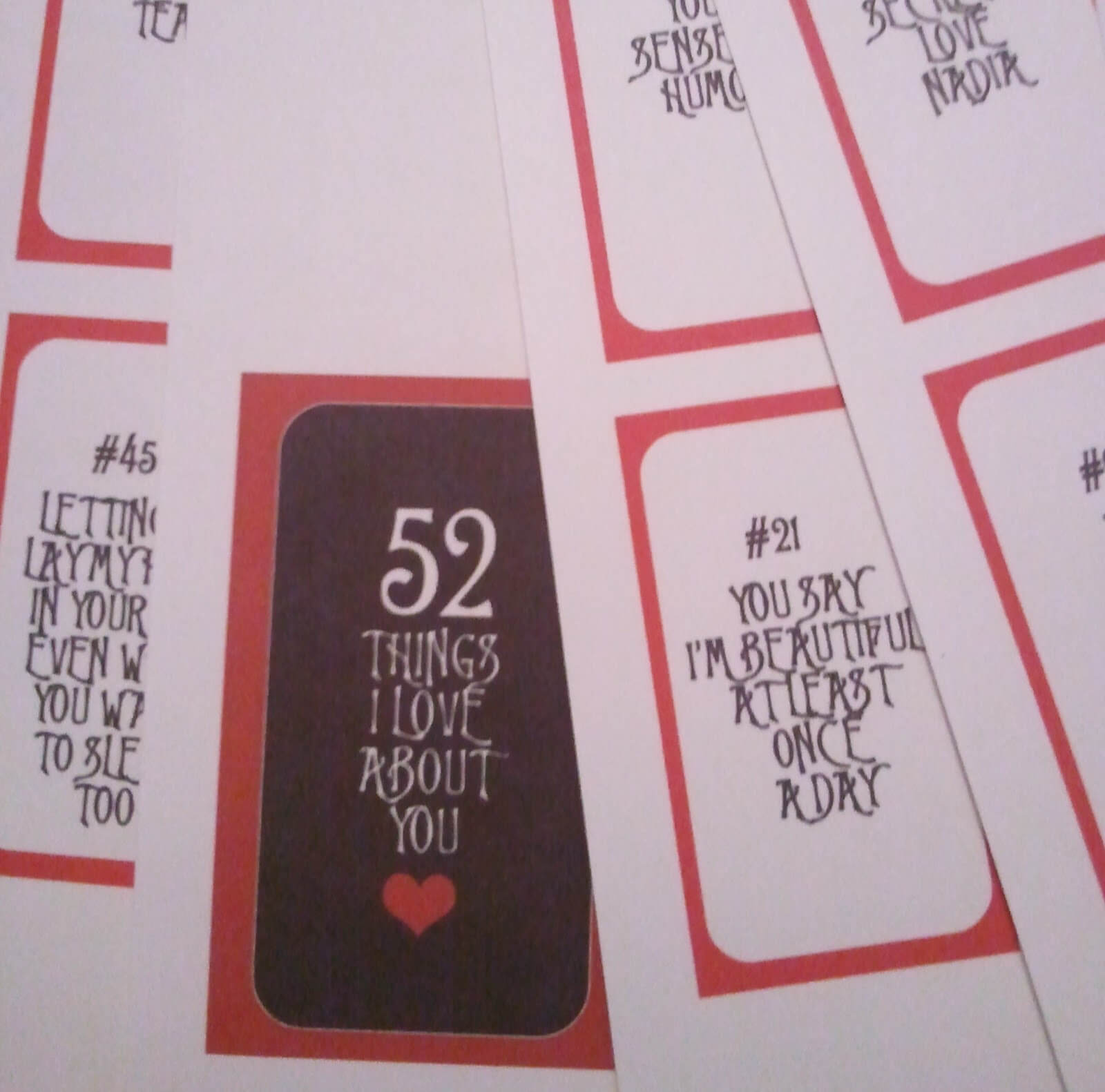 28 Images Of 52 Things Template | Vanscapital For 52 Reasons Why I Love You Cards Templates