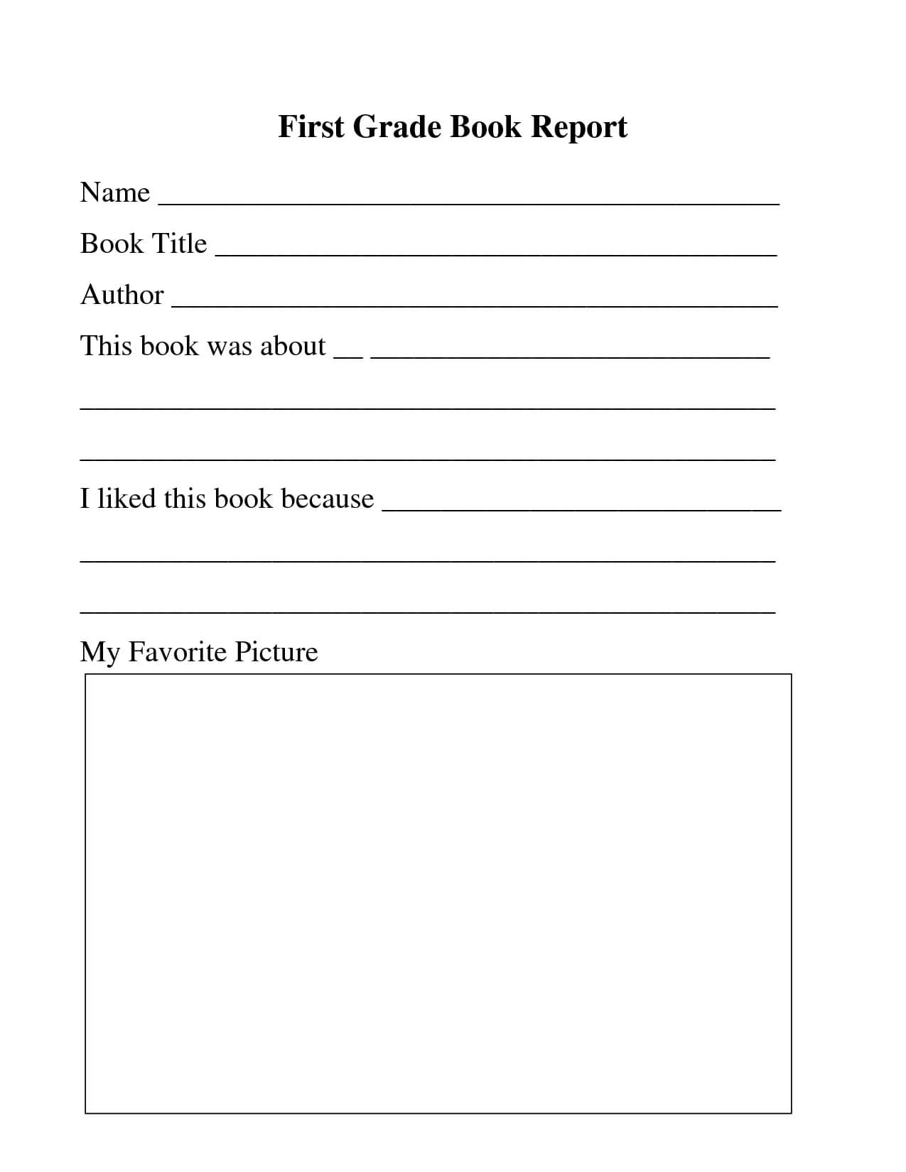 28 Images Of Template For First Grade List | Masorler Within First Grade Book Report Template
