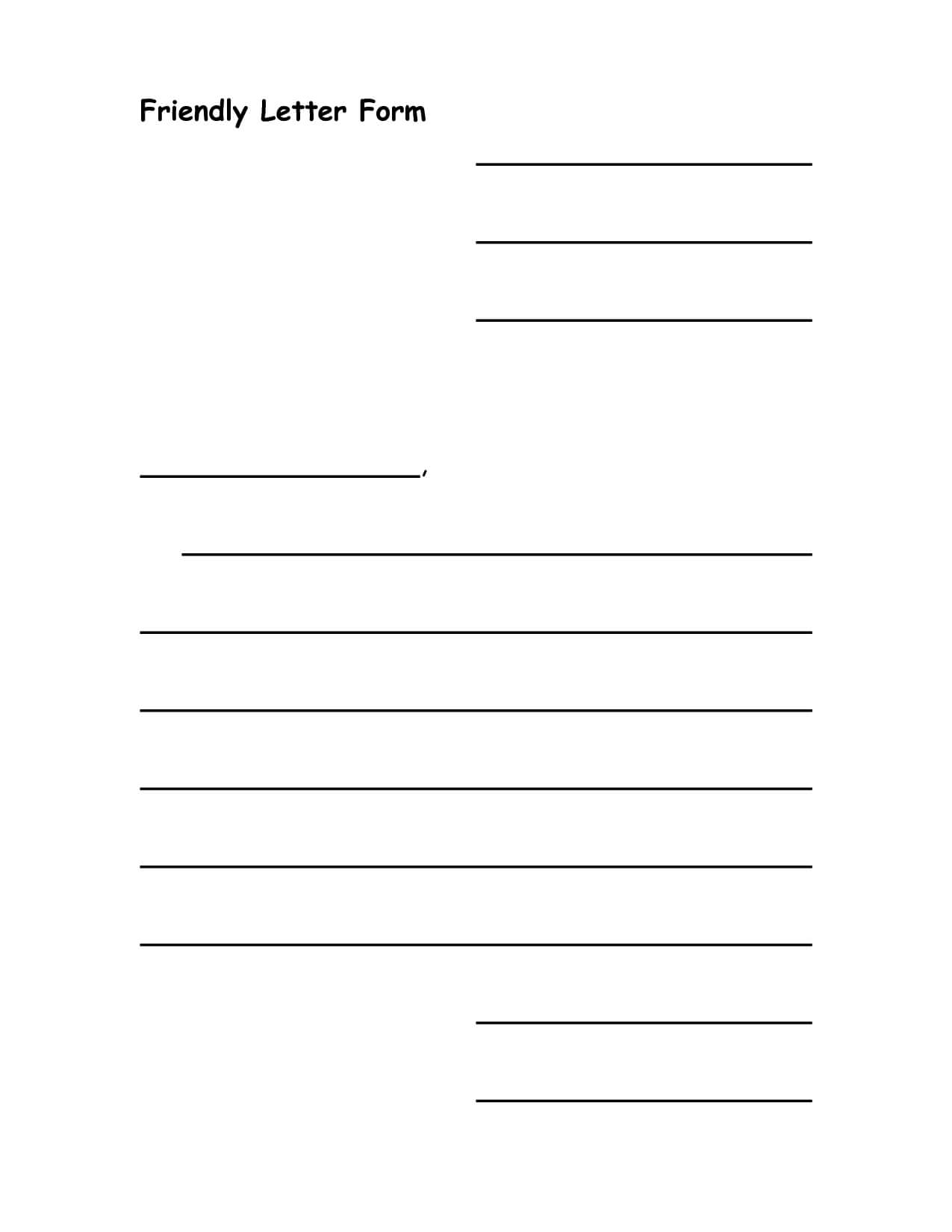 Blank Letter Format