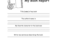 2Nd Grade Writing Worksheets | Book Report Templates, 2Nd regarding First Grade Book Report Template