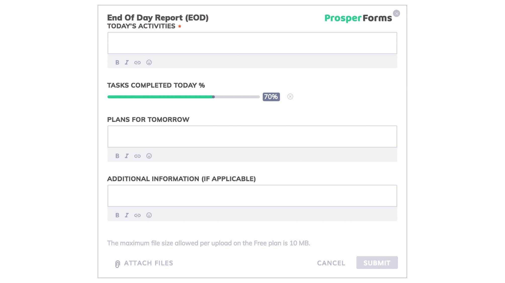 3 Best Examples: Daily Report Template | Free Templates Download With Work Summary Report Template