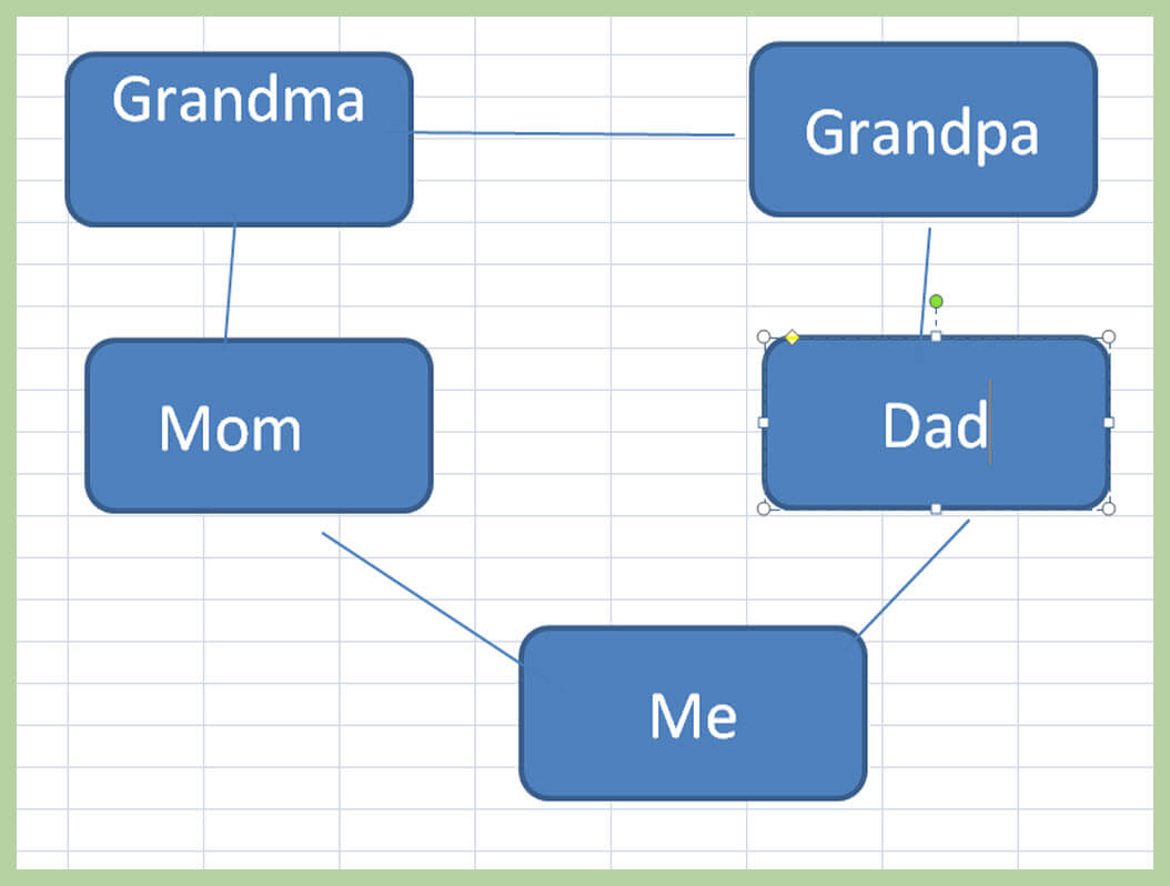 3 Ways To Make A Family Tree On Excel – Wikihow In 3 Generation Family Tree Template Word