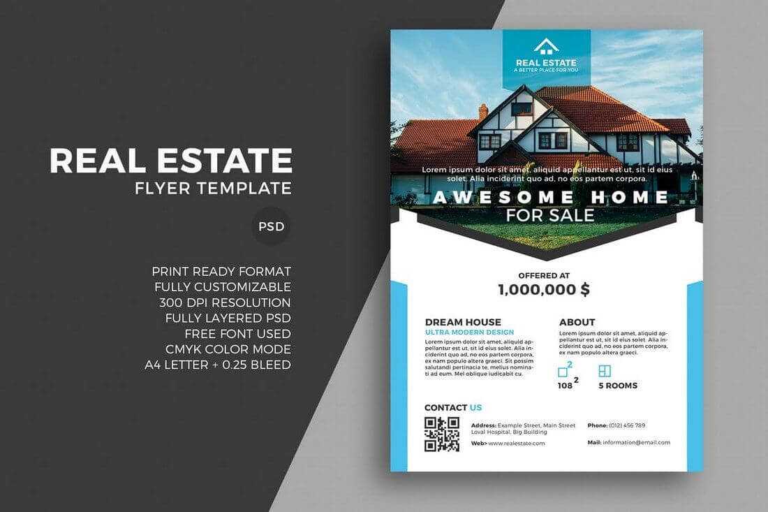 30+ Best Real Estate Flyer Templates | Real Estate Flyer For Real Estate Brochure Templates Psd Free Download