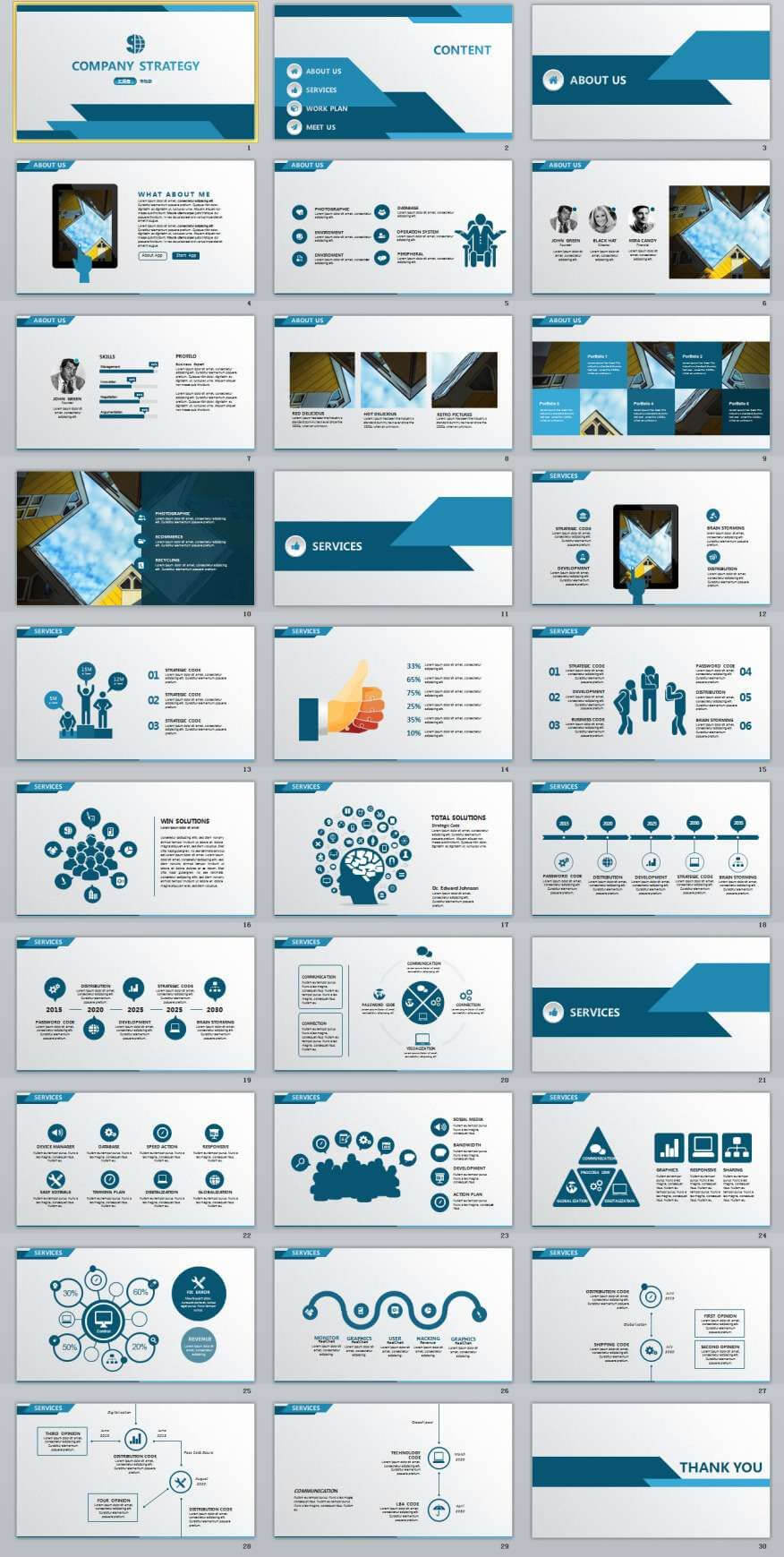 30+ Blue Annual Report Powerpoint Templates | Powerpoint Intended For Annual Report Ppt Template
