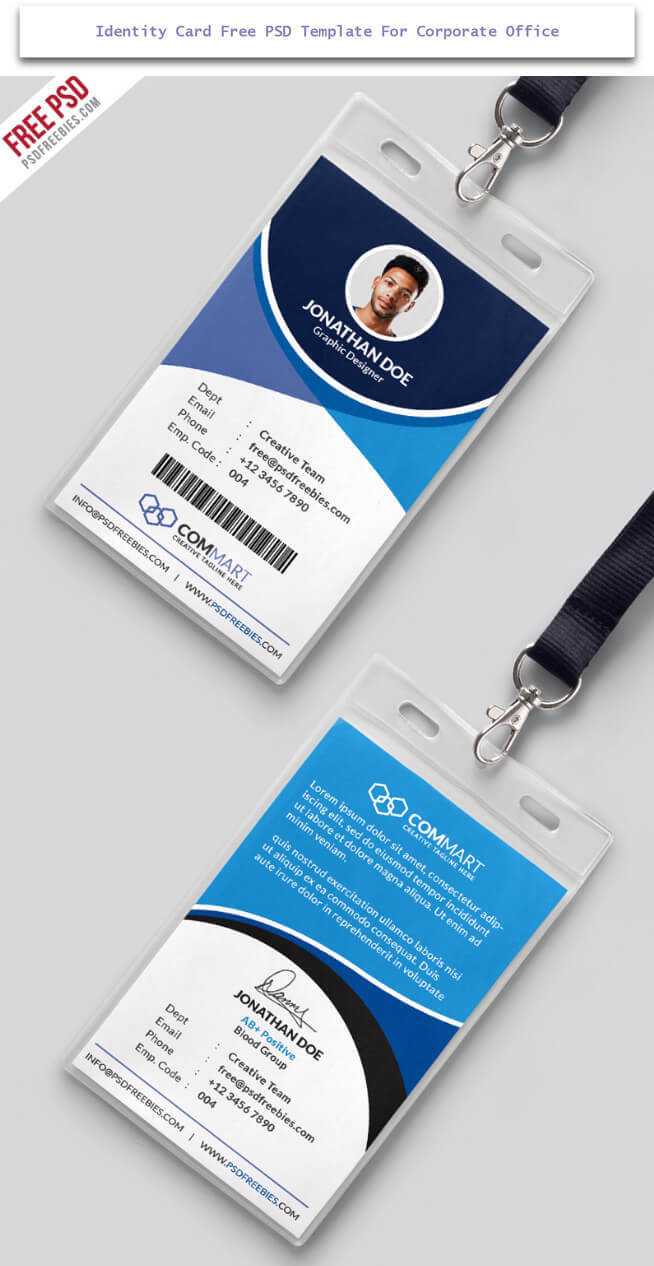 30 Creative Id Card Design Examples With Free Download Throughout College Id Card Template Psd