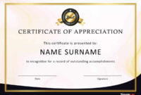 30 Free Certificate Of Appreciation Templates And Letters for Thanks Certificate Template