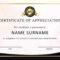 30 Free Certificate Of Appreciation Templates And Letters Inside Army Certificate Of Appreciation Template