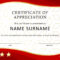 30 Free Certificate Of Appreciation Templates And Letters Pertaining To Employee Certificate Of Service Template