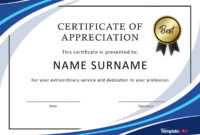 30 Free Certificate Of Appreciation Templates And Letters pertaining to Free Certificate Of Appreciation Template Downloads