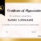 30 Free Certificate Of Appreciation Templates And Letters with regard to Good Job Certificate Template