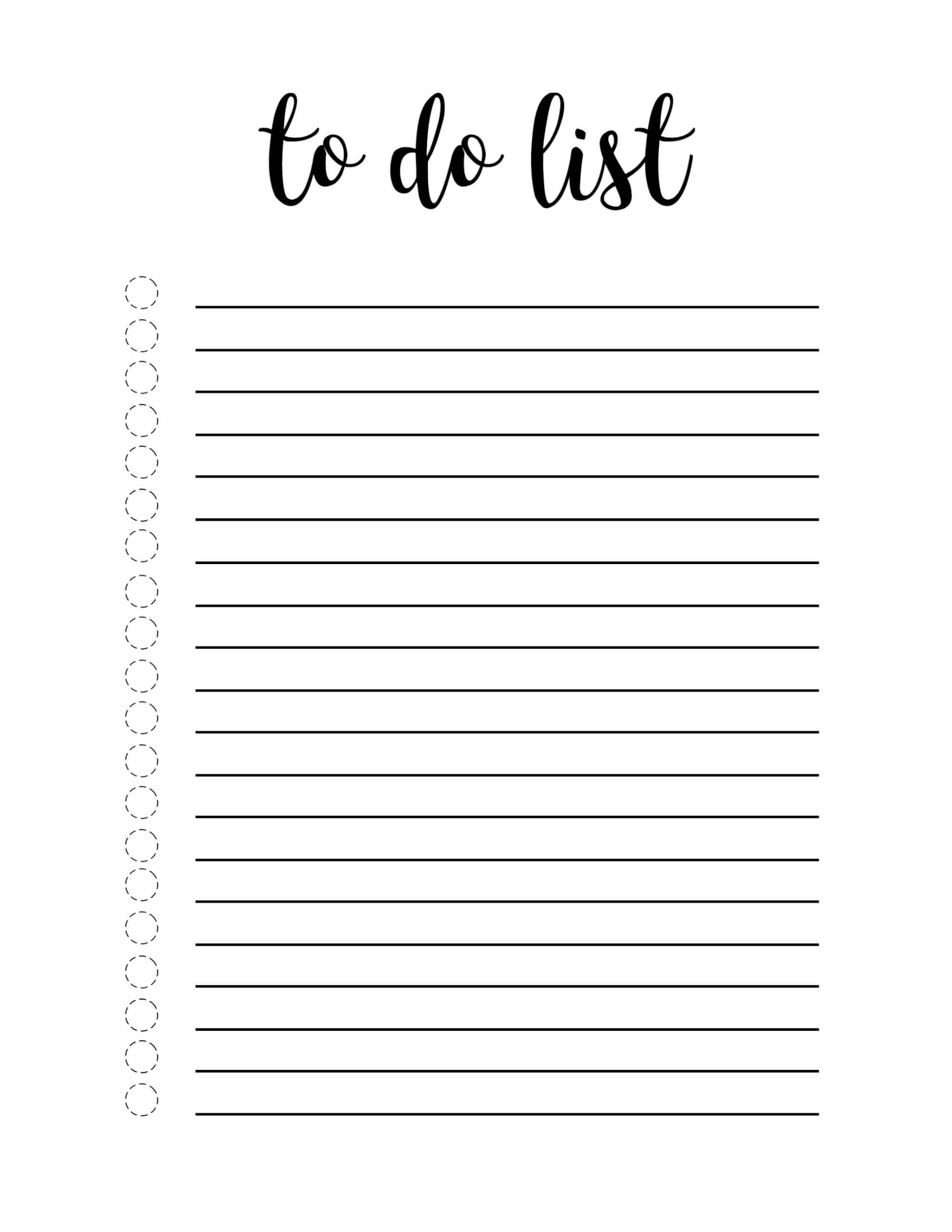 30 Free Printable Checklist Template | Andaluzseattle Throughout Blank Checklist Template Word