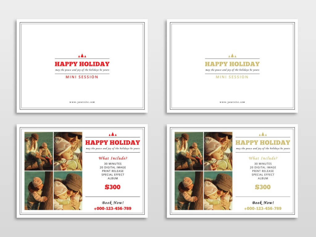 30 Holiday Card Templates For Photographers To Use This Year Within Free Christmas Card Templates For Photographers