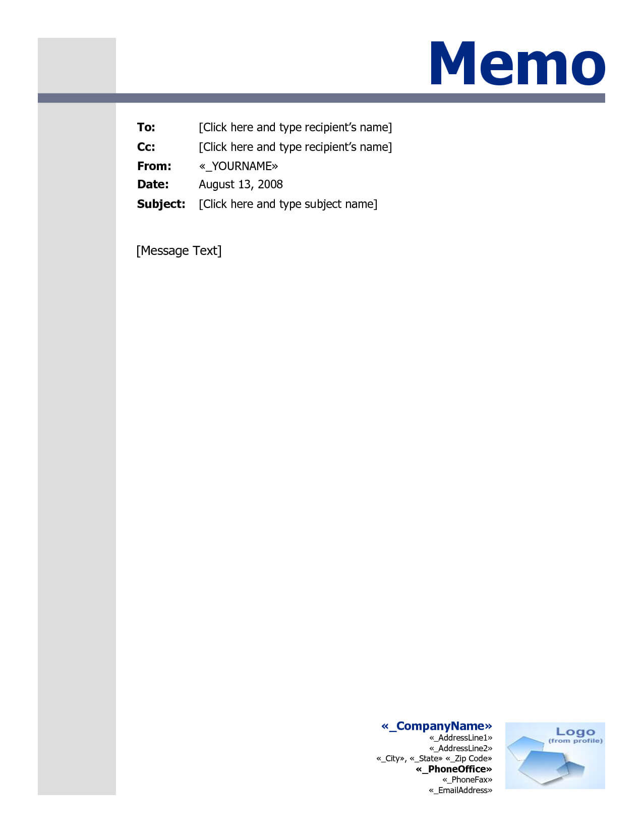 30 Ms Word Memo Template | Andaluzseattle Template Example Throughout Memo Template Word 2010