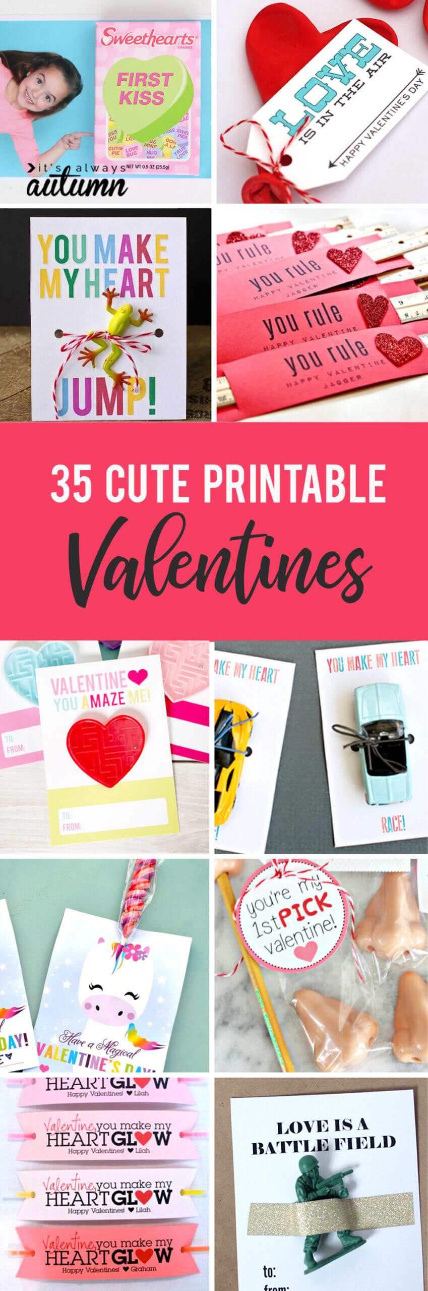 35 Adorable Diy Valentine's Cards To Print At Home For Your With Regard To Valentine Card Template For Kids